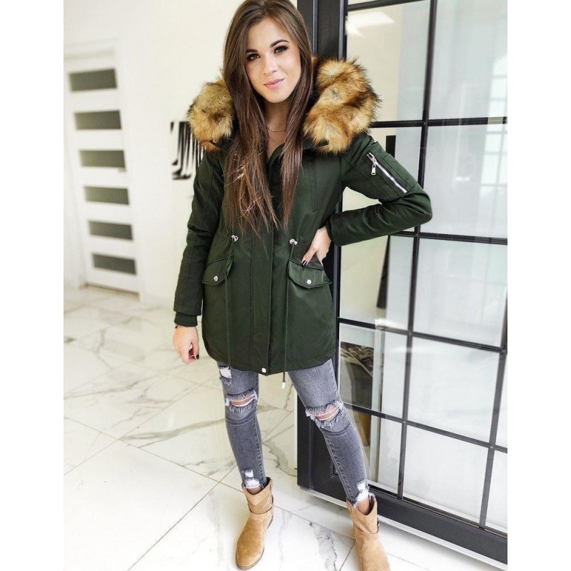 Dámska parka COTOFINO 2v1 TY1436 - zelená
