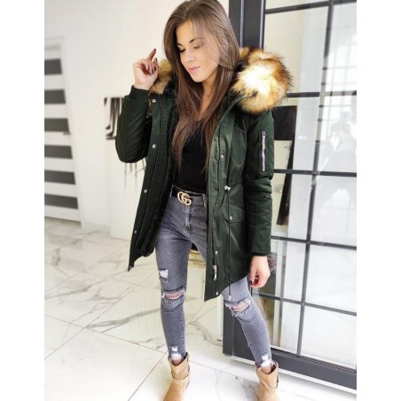 Dámska parka COTOFINO 2v1 TY1436 - zelená