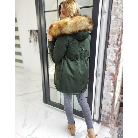 Dámska parka COTOFINO 2v1 TY1436 - zelená