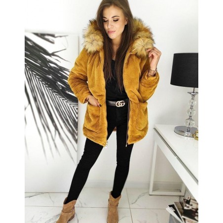 Žltá dámska zimná parka ENDURO TY1444