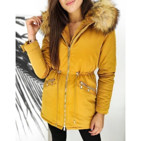 Žltá dámska zimná parka ENDURO TY1444