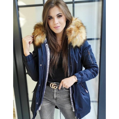 Dámska tmavomodrá parka 3v1 VELLA TY1453