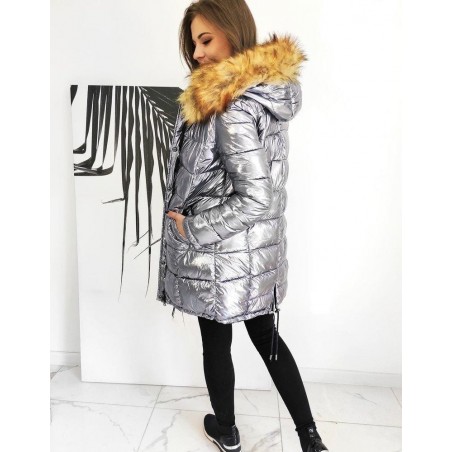 Dvojstranná dámska parka RENEVI 2v1 TY1464 - tmavomodrá