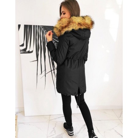 Dvojstranná dámska parka RENEVI 2v1 TY1467 - čierna