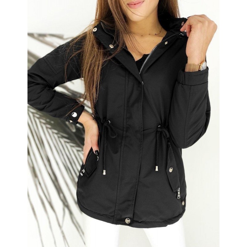 Dámska čierna parka STENDI TY1483