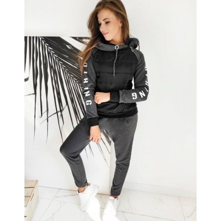 Tepláková dámska súprava MOON AY0375 - tmavosivá