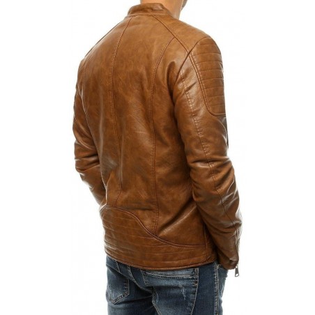 Kamelová kožená bunda pre pánov TX3511
