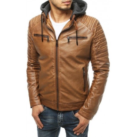 Pánska kožená kamelová bunda TX3513