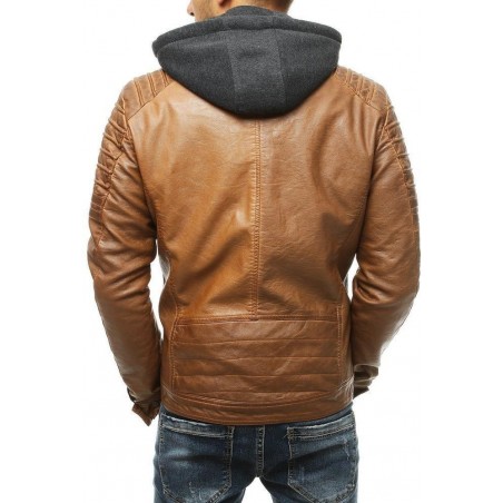 Pánska kožená kamelová bunda TX3513