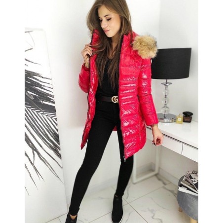 Dámska červená prešívaná bunda BUENO TY1543