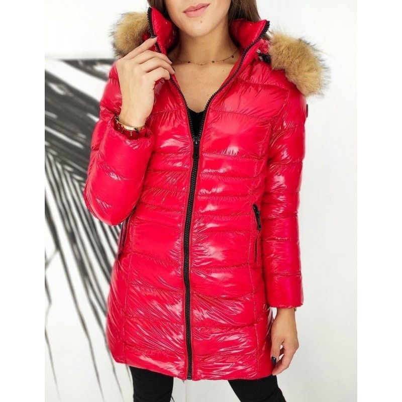 Dámska červená prešívaná bunda BUENO TY1543