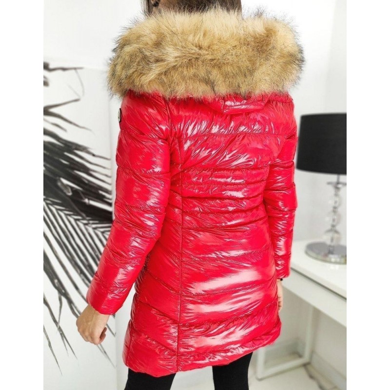 Dámska červená prešívaná bunda BUENO TY1543