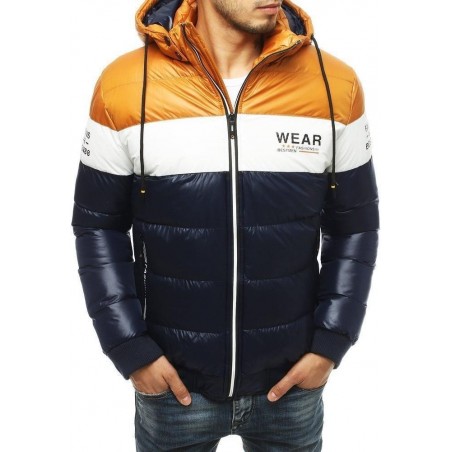 Prešívaná pánska zimná bunda TX3519 - tmavomodrá