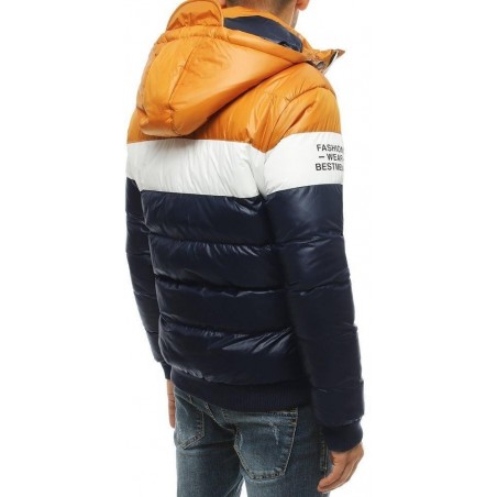 Prešívaná pánska zimná bunda TX3519 - tmavomodrá