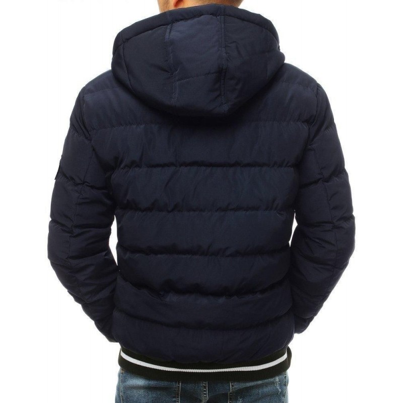 Dvojstranná zimná pánska bunda TX3525 - tmavomodrá