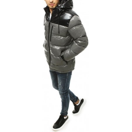 Pánska zimná bunda TX3528 - sivá