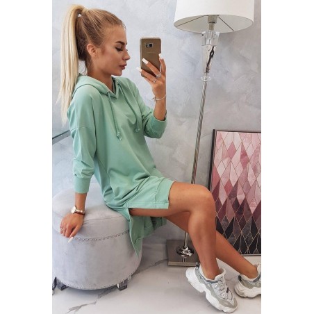 Šaty s kapucňou pre dámy 9078 - tmavomätové