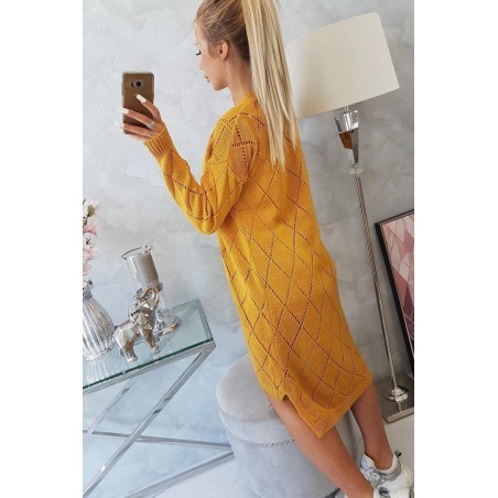 Kardigán pre dámy 2020-4 - horčicový