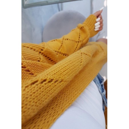 Kardigán pre dámy 2020-4 - horčicový