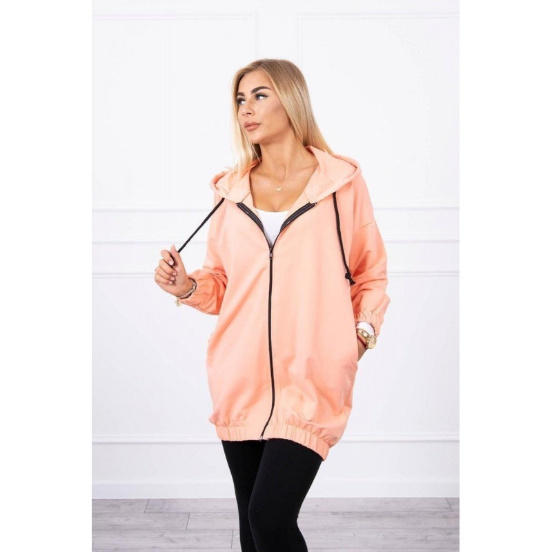 Mikina s potlačou pre dámy 9117 - marhuľová