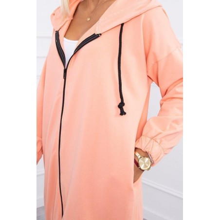 Mikina s potlačou pre dámy 9117 - marhuľová