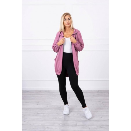 Mikina s potlačou pre dámy 9117 - tmavoružová