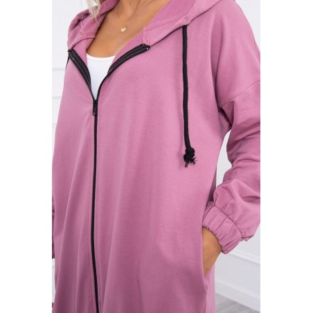 Mikina s potlačou pre dámy 9117 - tmavoružová