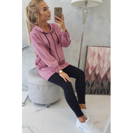 Mikina s potlačou pre dámy 9117 - tmavoružová