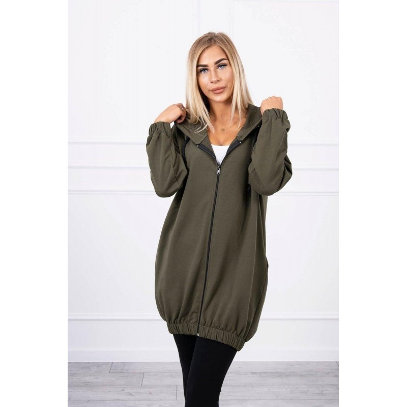 Mikina s potlačou pre dámy 9117 - kaki