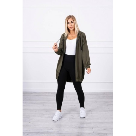 Mikina s potlačou pre dámy 9117 - kaki