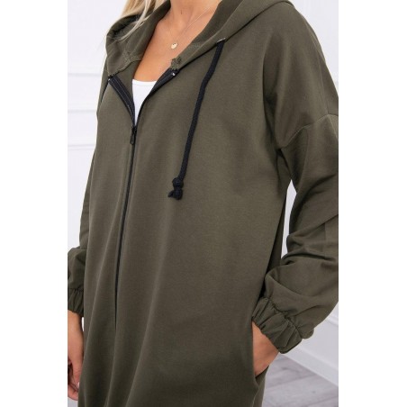 Mikina s potlačou pre dámy 9117 - kaki