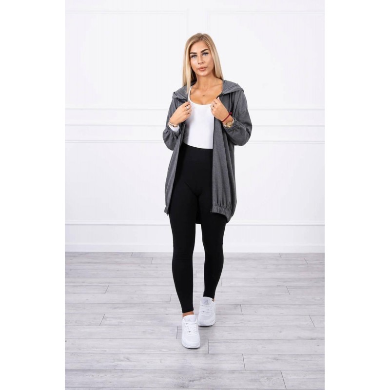 Mikina s potlačou pre dámy 9117 - grafitová