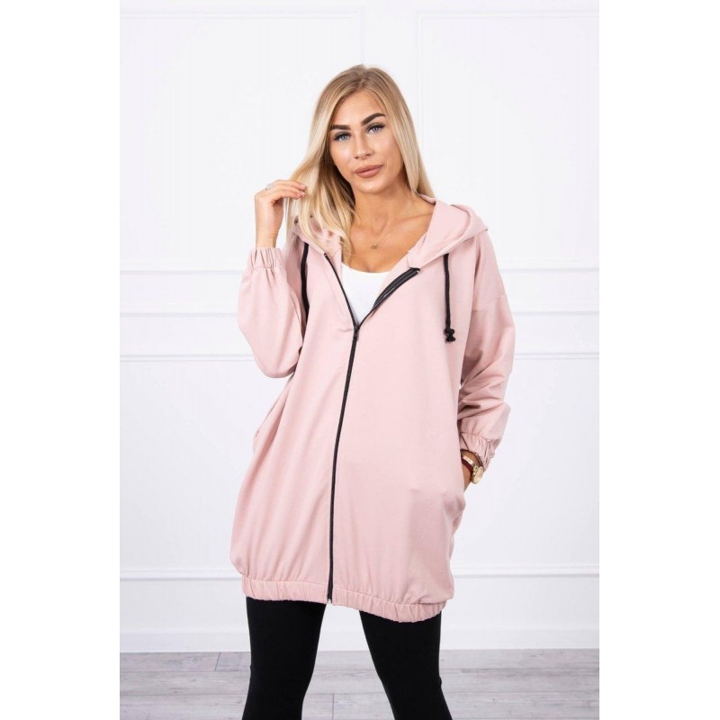 Mikina s potlačou pre dámy 9117 - tmavoružová