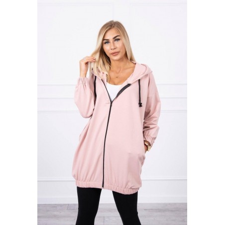 Mikina s potlačou pre dámy 9117 - tmavoružová