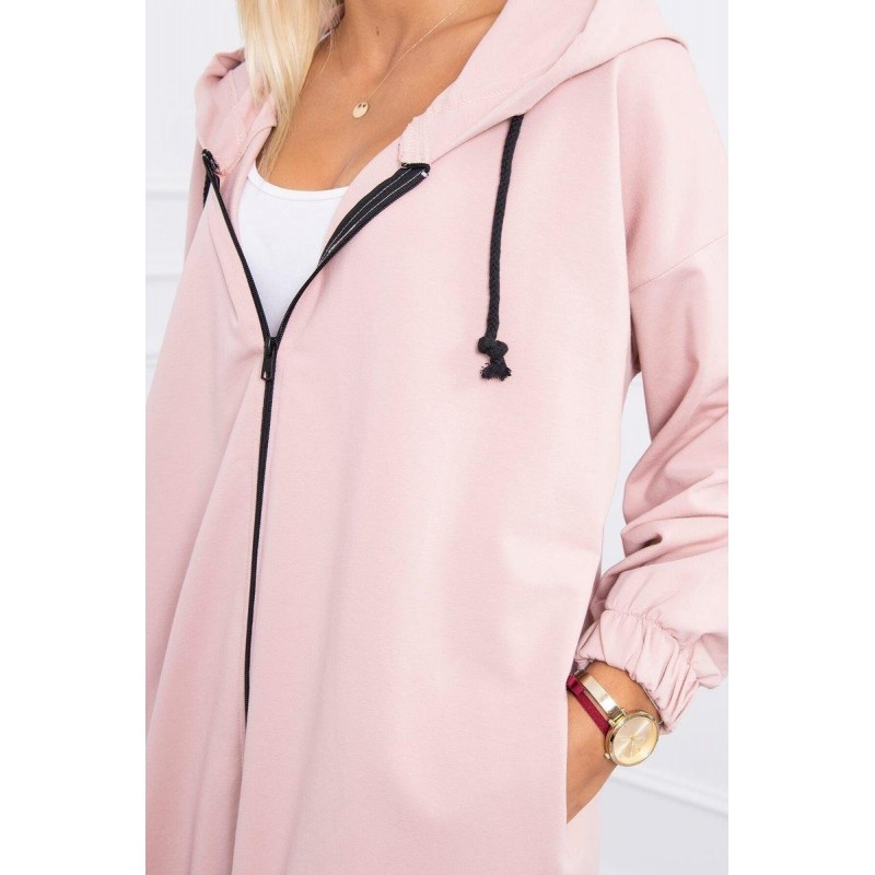 Mikina s potlačou pre dámy 9117 - tmavoružová