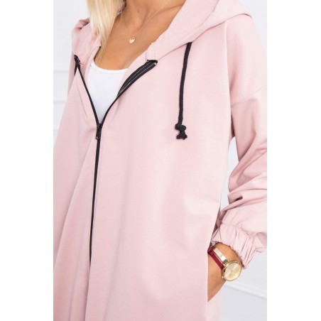 Mikina s potlačou pre dámy 9117 - tmavoružová