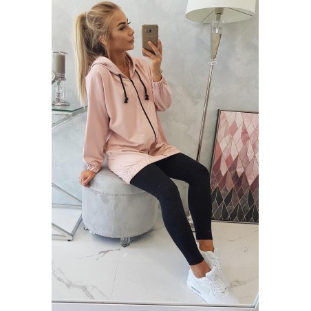 Mikina s potlačou pre dámy 9117 - tmavoružová