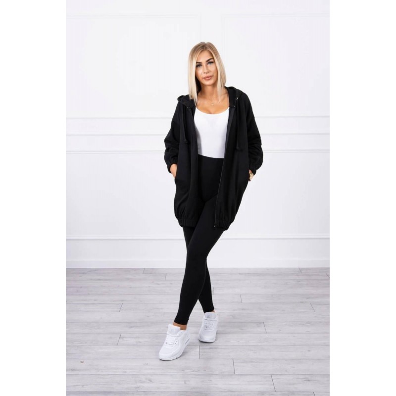 Mikina s potlačou pre dámy 9117 - čierna