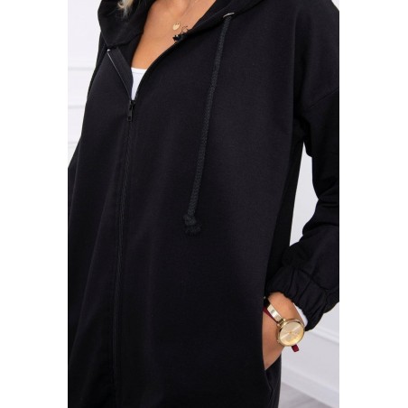 Mikina s potlačou pre dámy 9117 - čierna