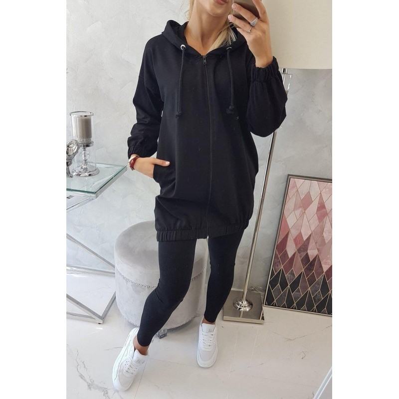 Mikina s potlačou pre dámy 9117 - čierna