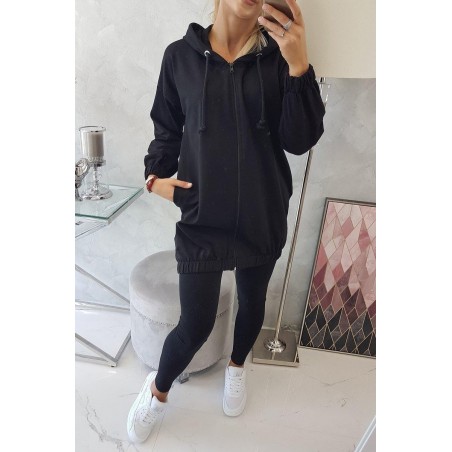 Mikina s potlačou pre dámy 9117 - čierna