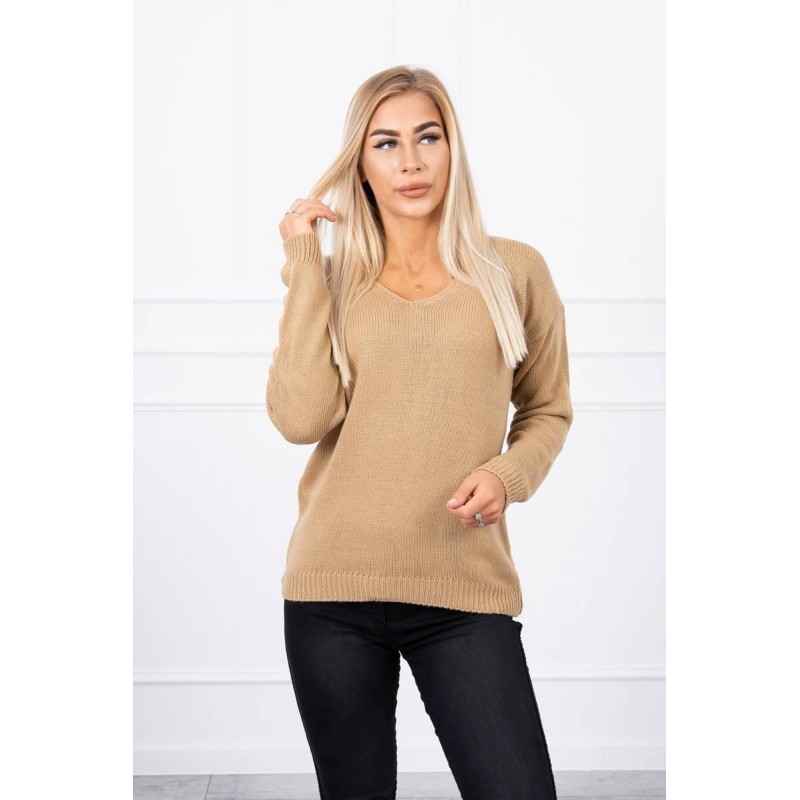 Dámsky sveter 2020-15 - kamelový