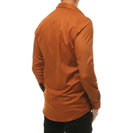 Kamelová pánska casual košeľa DX1921