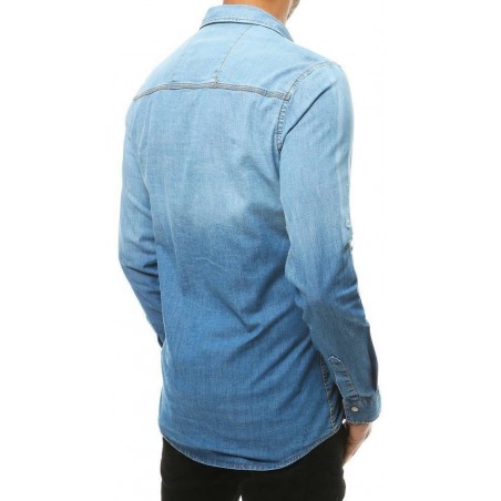 Pánska rifľová modrá košeľa DX1928