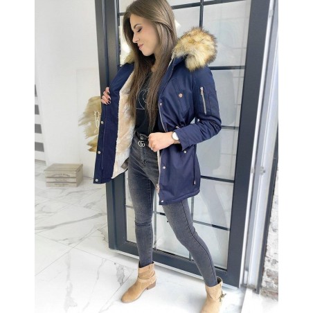 Dámska tmavomodrá zimná parka VISTEO TY1462