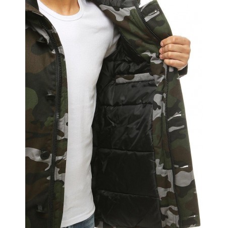 Pánska zimná bunda s kapucňou TX3475 - kaki