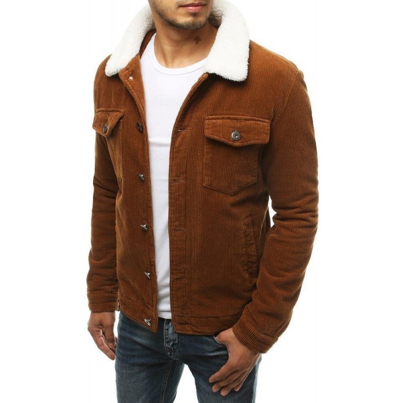 Pánska menčestrová bunda TX3481 - kamelová