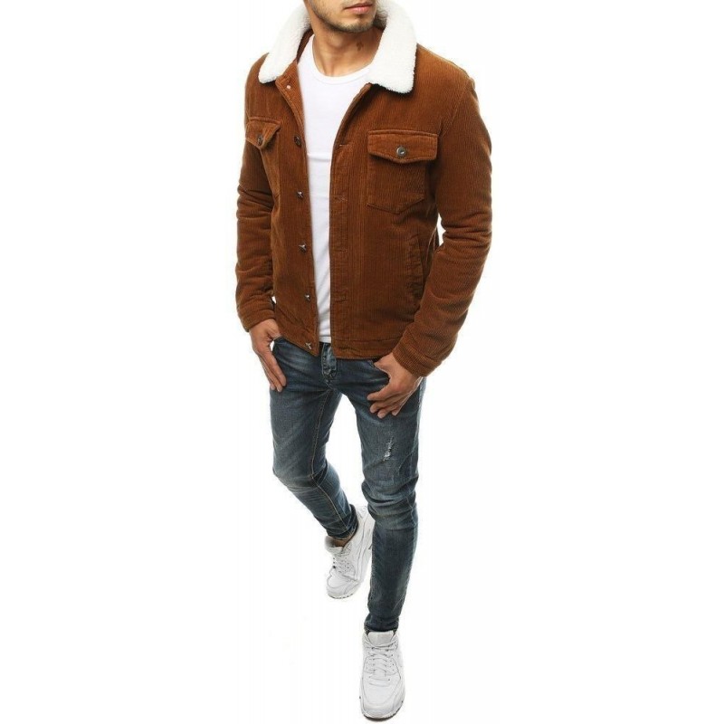 Pánska menčestrová bunda TX3481 - kamelová