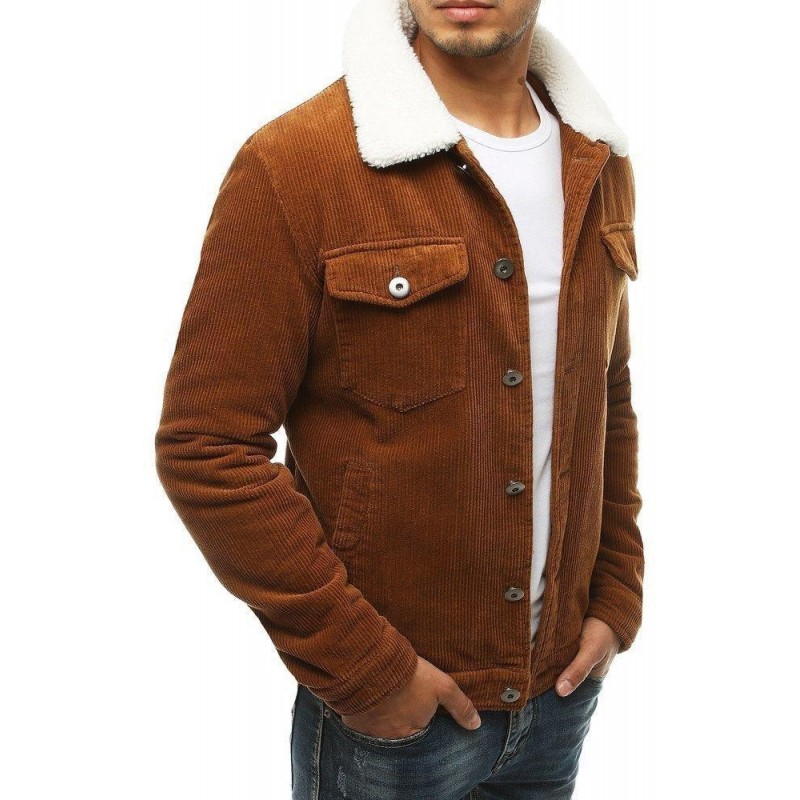 Pánska menčestrová bunda TX3481 - kamelová