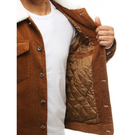 Pánska menčestrová bunda TX3481 - kamelová